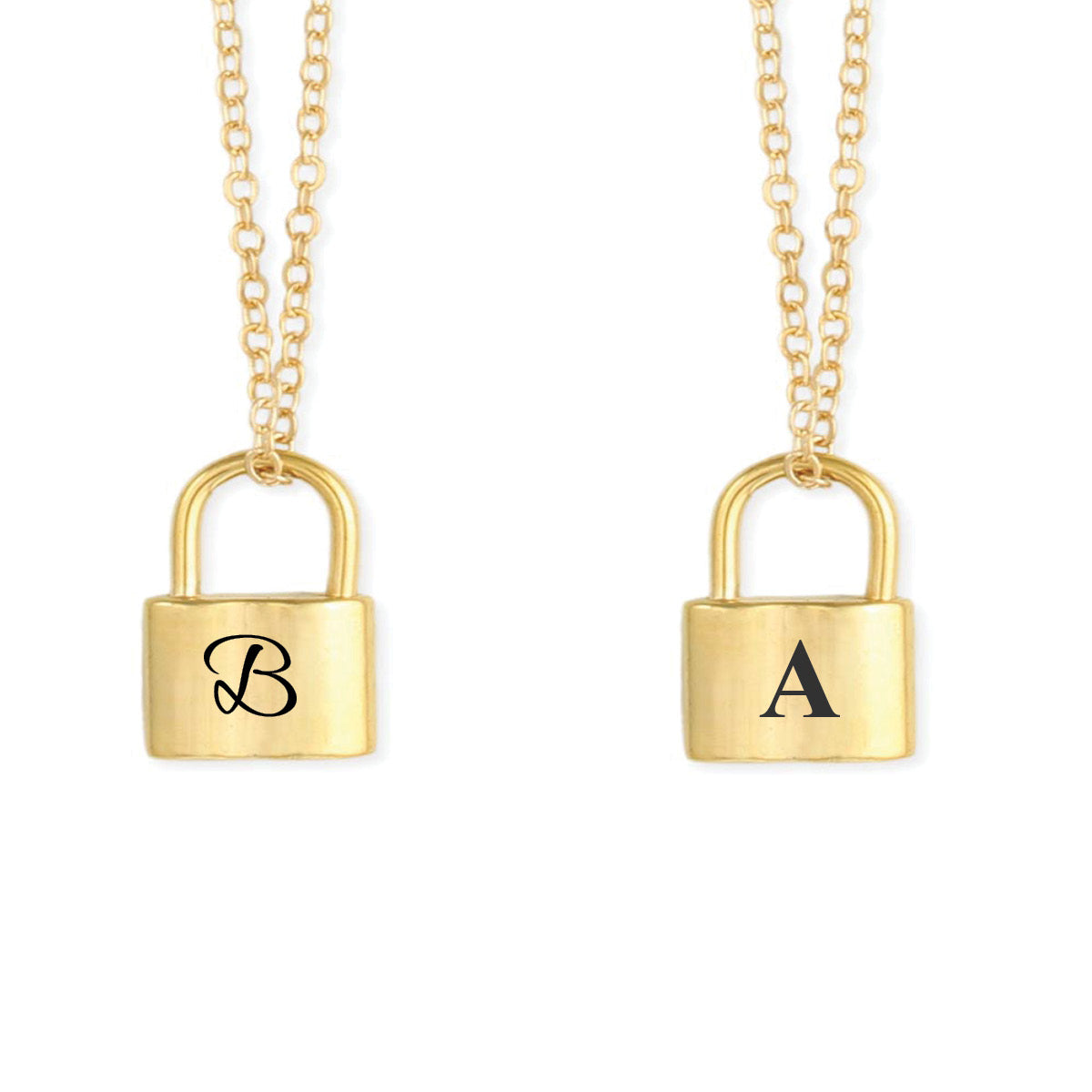 Lock Pendant Necklace Jewelry, Lock Necklace Women Gold